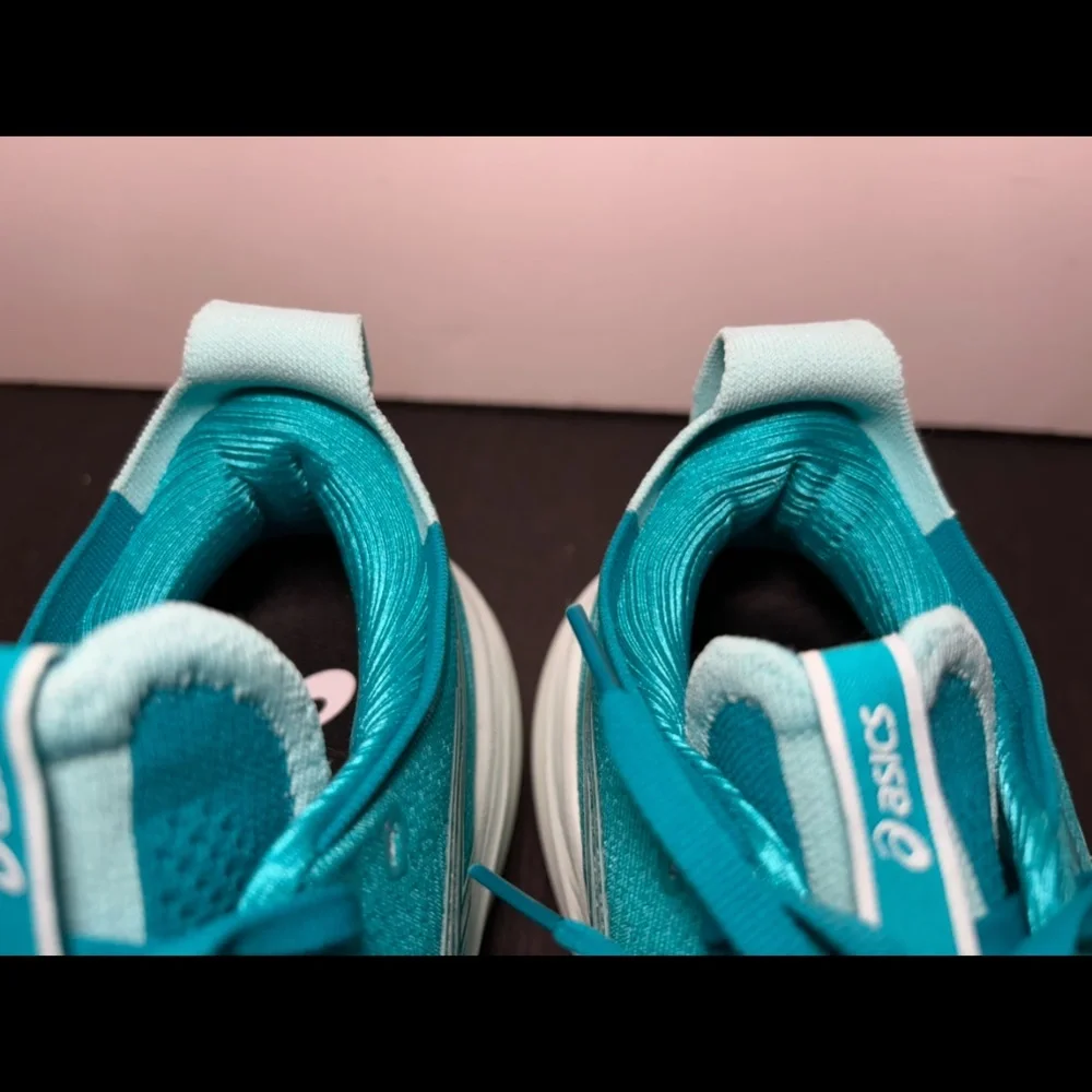 ASICS Gel-Nimbus 27 Running Shoes Sneakers Wave Teal/Illuminate Mint Womans 9.5